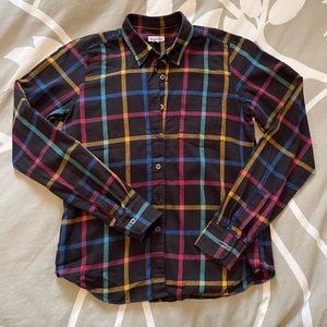 Steven Alan Plaid Top